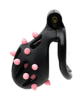 Sport Fucker Sport Fucker Cellmate FlexiSpike Chastity Cage - Size 1 Black/Pink - Image 4