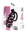 Sport Fucker Sport Fucker Cellmate FlexiSpike Chastity Cage - Size 4 Black/Pink