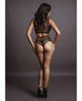 Le Desir by Shots Shots Le Desir Duo Net Key Hole Bra Set Black O/S - Image 2