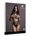 Le Desir by Shots Shots Le Desir Duo Net Key Hole Bra Set Black O/S - Image 3