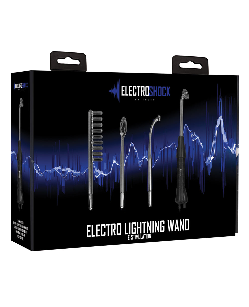 Electroshock Shots Electroshock Lightning Wand - Black