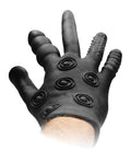 Fist It Shots Fistit Silicone Stimulation Glove - Black - Image 4