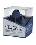 Twitch Shots Twitch 2 Vibrator w/Remote Control Vibrating Egg - Blue Grey