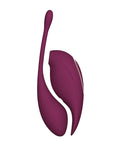 Twitch Shots Twitch 2 Vibrator w/Remote Control Vibrating Egg - Burgundy - Image 3