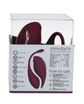 Twitch Shots Twitch 2 Vibrator w/Remote Control Vibrating Egg - Burgundy - Image 4