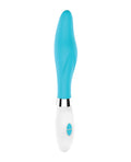 Luminous Shots Luminous Athamas Silicone 10 Speed Vibrator - Turquoise - Image 3