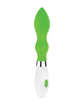 Luminous Shots Luminous Astraea Silicone 10 Speed Vibrator - Green - Image 3