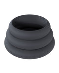 Not Regular Toys Shots Levelz Wide O Silicone Cock Ring Set of 3 - Black - Image 2