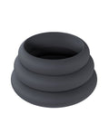 Not Regular Toys Shots Levelz Wide O Silicone Cock Ring Set of 3 (42 mm, 50 mm, 55 mm) - Black