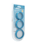 Not Regular Toys Shots Levelz Wide O Silicone Cock Ring Set of 3 (42 mm, 50 mm, 55 mm) - Teal