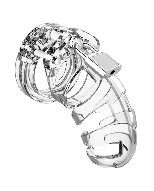 Man Cage Shots Man Cage Chastity 3.5" Cock Cage Model 2 - Clear