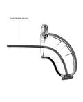 Man Cage Shots Man Cage 3.5" w/Silicone Urethral Sounding - Clear - Image 2