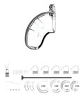 Man Cage Shots Man Cage 3.5" w/Silicone Urethral Sounding - Clear - Image 3