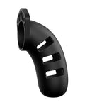 Man Cage Shots Man Cage Chastity 4.5" Cock Cage Model 21 - Black - Image 2