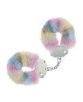 Ouch Shots Ouch! Heavy-duty Fluffy Handcuffs - Powder Rainbow