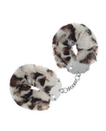 Ouch Shots Ouch! Heavy-duty Fluffy Handcuffs - Snow Leopard