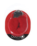 Ouch Shots Ouch! Classic Fluffy Handcuffs - Red - Image 2