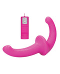 Ouch Shots Ouch Vibrating Silicone Strapless Strap On w/Controller - Pink - Image 3
