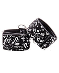 Ouch Shots Ouch Love Street Art Fashion Printed Ankle Cuffs - Black - Image 2