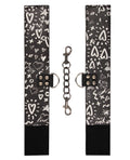 Ouch Shots Ouch Love Street Art Fashion Printed Ankle Cuffs - Black - Image 3