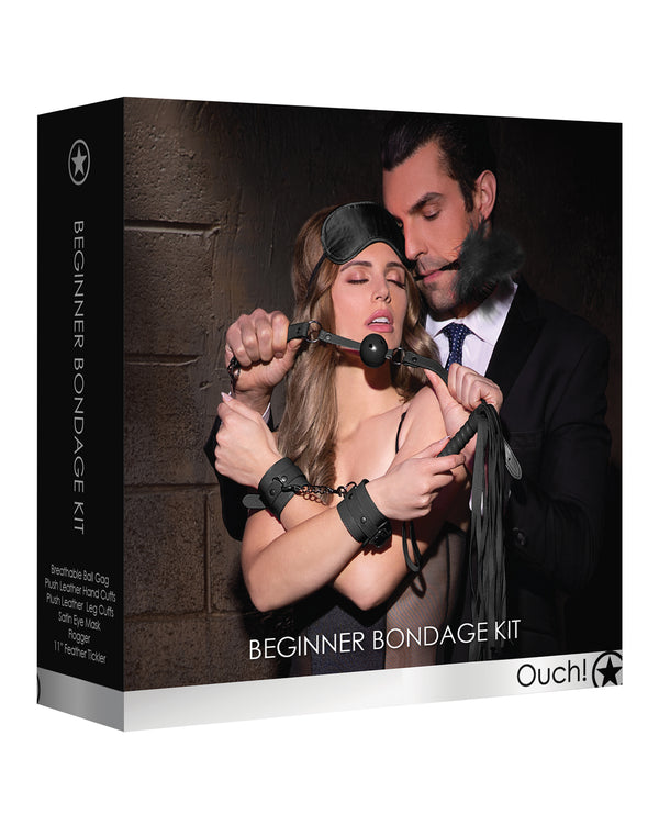 Ouch Shots Ouch Beginner's Bondage Kit - Black