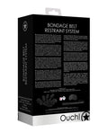 Ouch Shots Ouch Bondage Belt Restraint System - Black - Image 2
