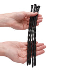 Ouch Shots Ouch Advanced Urethral Sounding Silicone Spiral Plug Set - Black - Image 4