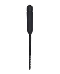 Ouch Shots Ouch Urethral Sounding Silicone Vibrating Bullet Plug w/Beaded Tip - Black - Image 3