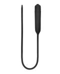 Ouch Shots Ouch Extra Long Urethral Sounding Silicone Vibrating Bullet Plug - Black - Image 3