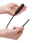 Ouch Shots Ouch Extra Long Urethral Sounding Silicone Vibrating Bullet Plug - Black - Image 4