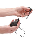 Ouch Shots Ouch Urethral Sounding Silicone Rechargeable & Remote Controlled Vibrating Plug - Black - Image 4