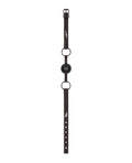 Ouch Shots Ouch Breathable Ball Gag w/Denim Straps - Black - Image 4