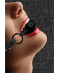 Ouch Shots Ouch Breathable Ball Gag w/Denim Straps - Black - Image 5
