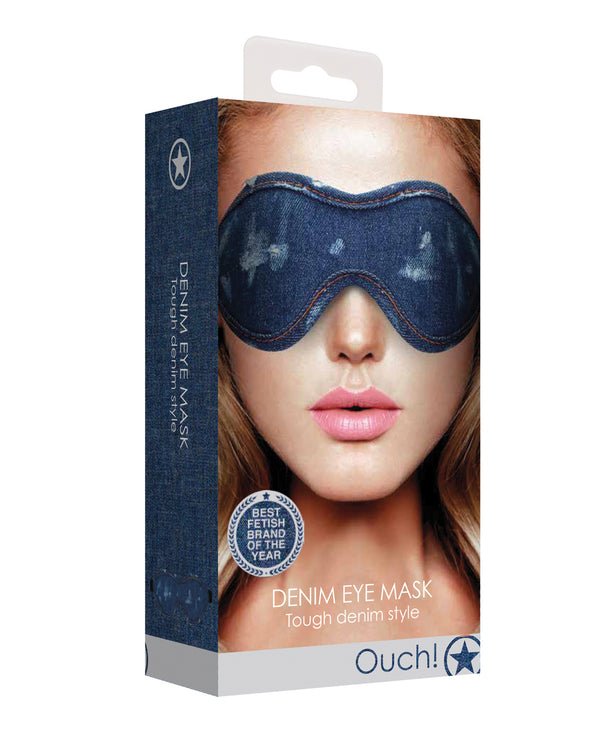 Shots Shots Denim Eye Mask - Blue