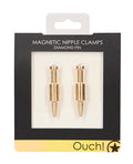 Ouch Shots Ouch Pin Magnetic Nipple Clamps - Gold