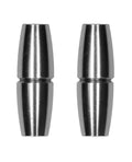 Ouch Shots Ouch Sensual Cylinder Magnetic Nipple Clamps - Silver - Image 2
