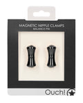 Ouch Shots Ouch Balance Pin Magnetic Nipple Clamps - Black