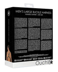 Ouch Shots Ouch Men's Large Buckle Harness - Black - Image 2