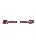 Ouch Shots Ouch Halo Handcuff w/Connector - Burgundy - Image 2