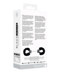 Ouch Shots Ouch Black & White Beginner's Furry Hand Cuffs - Black - Image 2