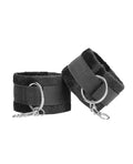 Ouch Shots Ouch Black & White Velcro Hand/Ankle Cuffs - Black - Image 3