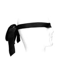Ouch Shots Ouch Black & White Satin Bondage Tie - Black - Image 4