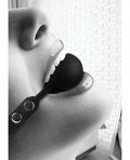 Ouch Shots Ouch Black & White Silicone Ball Gag - Black - Image 5