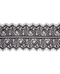 Ouch Shots Ouch Black & White Lace Mask w/Elastic Straps - Black - Image 4