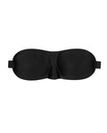 Ouch Shots Ouch Black & White Satin Curvy Eye Mask w/Elastic Straps - Black - Image 3