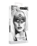 Ouch Shots Ouch Black & White Lace Eye Mask - Queen Black