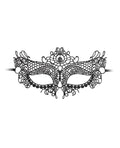 Ouch Shots Ouch Black & White Lace Eye Mask - Queen Black - Image 3