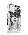Ouch Shots Ouch Black & White Lace Eye Mask - Royal Black