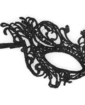 Ouch Shots Ouch Black & White Lace Eye Mask - Royal Black - Image 4