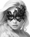 Ouch Shots Ouch Black & White Lace Eye Mask - Royal Black - Image 5